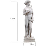 Statue femme romaine pour jardin — style grec élégant