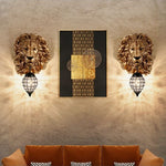 lampe lion pour mur