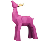 Cerf Statue Rose Origami