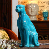 panthère bleu déco