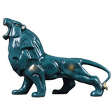 Statue De Lion Bleu