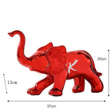taille statue éléphant rouge