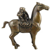 Statue Singe Sur Cheval