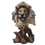 Statue Tête De Lion En Résine