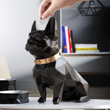 Statue Origami Bouledogue