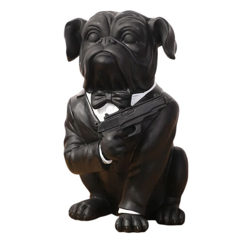 Bouledogue Statue James Bond