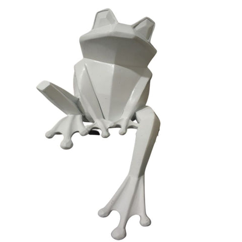 Statue Origami Grenouille Blanche