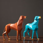 Statue chien origami