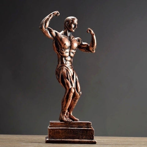 Statue homme grec musclé