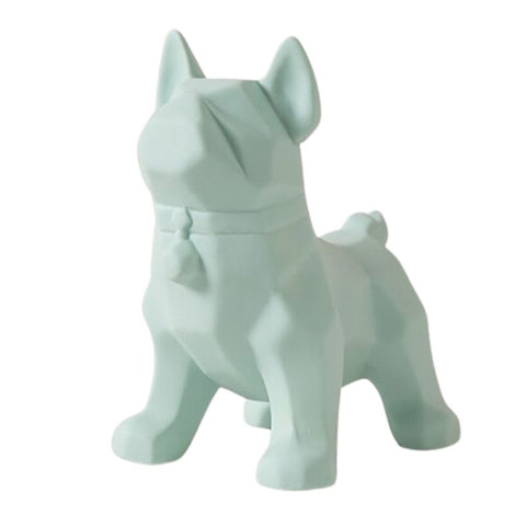 Statue Origami Chien Vert