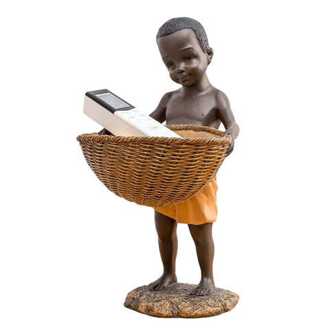 Statue Enfant Africain