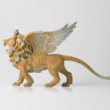 statue de lion en laiton
