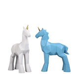 statue licorne en origami