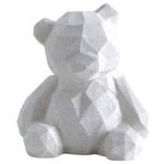 Statue Origami Nounours Blanc